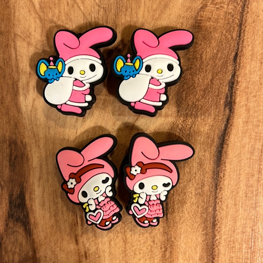 My melody Sanrio shoe charms